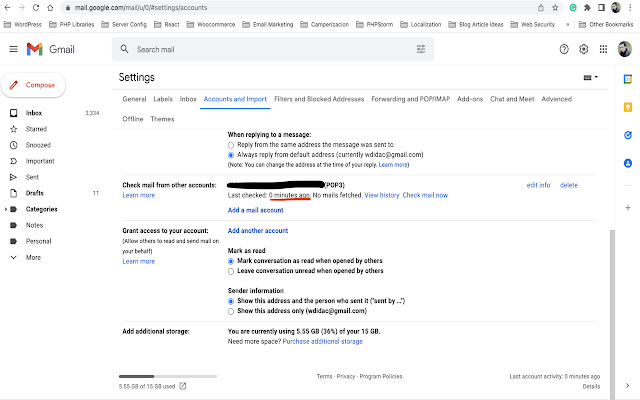 Gmail Email  POP3 Reload  from Chrome web store to be run with OffiDocs Chromium online