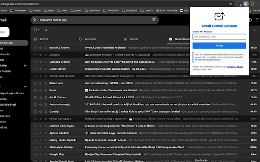 Gmail Gemini Asistanı  from Chrome web store to be run with OffiDocs Chromium online