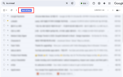 Gmail Mark All Read  from Chrome web store to be run with OffiDocs Chromium online