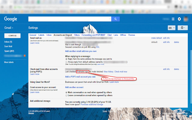 Gmail POP3 Fetcher  from Chrome web store to be run with OffiDocs Chromium online