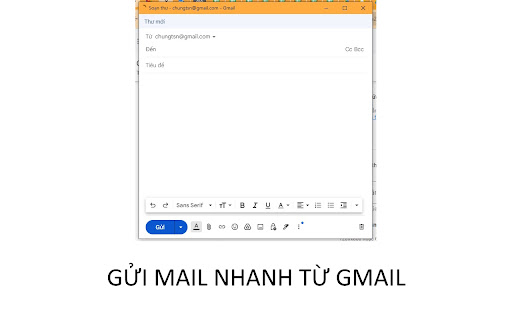 Gmail Quick Compose by Trần Song Nguyên Chung  from Chrome web store to be run with OffiDocs Chromium online