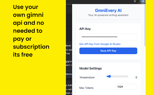 GmniEvery AI Assistant  from Chrome web store to be run with OffiDocs Chromium online