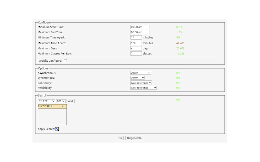GMU Schedule Maker  from Chrome web store to be run with OffiDocs Chromium online