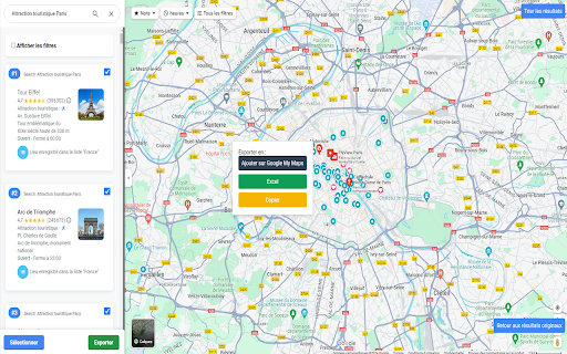 Générateur de Classements Google Maps  from Chrome web store to be run with OffiDocs Chromium online