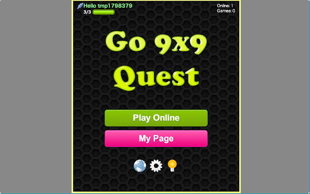 Go 9x9 Quest  from Chrome web store to be run with OffiDocs Chromium online