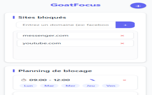 GoatFocus  from Chrome web store to be run with OffiDocs Chromium online