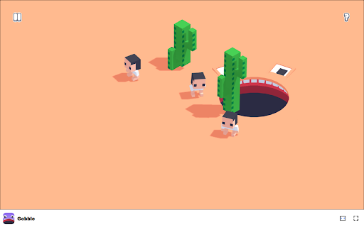 Gobble Game Devour everything in sight except people!  from Chrome web store to be run with OffiDocs Chromium online