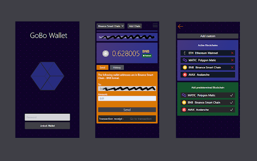 GoBo Wallet  from Chrome web store to be run with OffiDocs Chromium online