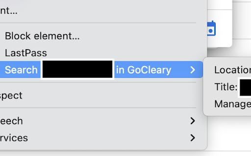 Gocleary org info  from Chrome web store to be run with OffiDocs Chromium online