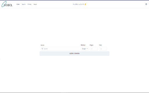 Godel Search Extension (beta)  from Chrome web store to be run with OffiDocs Chromium online
