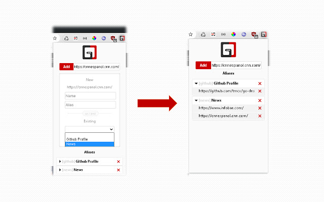 ไป DNS จาก Chrome เว็บสโตร์เพื่อใช้งานกับ OffiDocs Chromium ทางออนไลน์