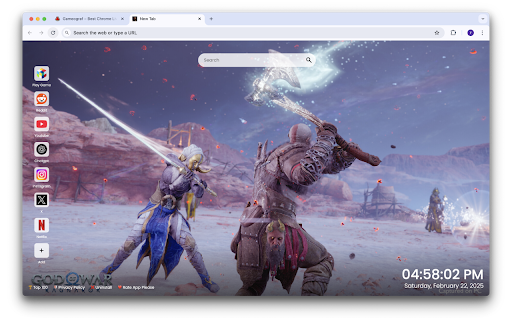 God of War Ragnarök Wallpapers  from Chrome web store to be run with OffiDocs Chromium online