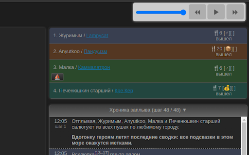 Godville Sailing rating  from Chrome web store to be run with OffiDocs Chromium online