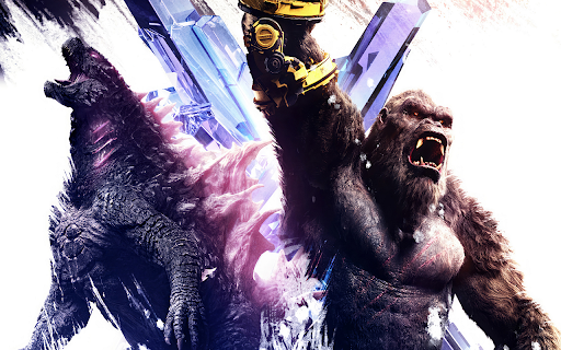 Godzilla X Kong: The New Empire Browser Theme  from Chrome web store to be run with OffiDocs Chromium online