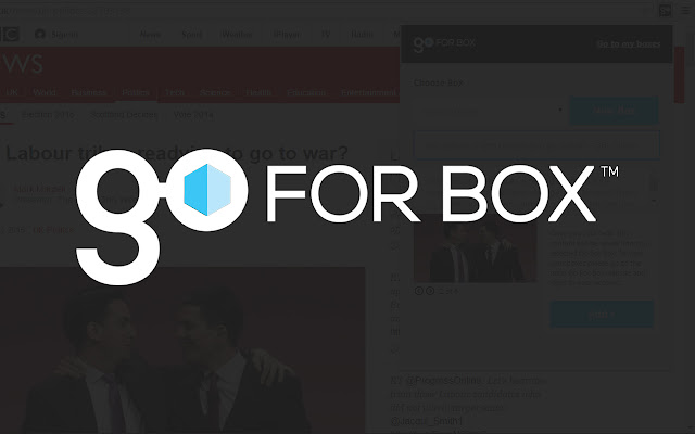 Go For Box for Chrome  from Chrome web store to be run with OffiDocs Chromium online