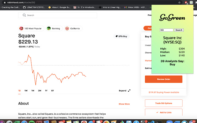 Go Green  from Chrome web store to be run with OffiDocs Chromium online