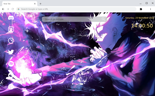 Gojo Satoru Hollow Purple: Powerful Live Wallpaper for Chrome!  from Chrome web store to be run with OffiDocs Chromium online