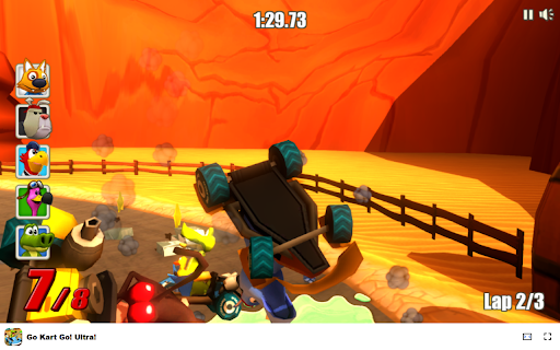 Go Kart Go! Ultra! Racing  Two Player  Action Game  from Chrome web store to be run with OffiDocs Chromium online