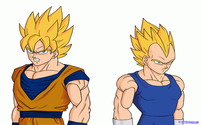 Goku and Vegeta  from Chrome web store to be run with OffiDocs Chromium online