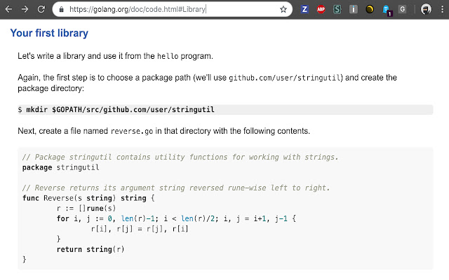 Golang syntax highlighter  from Chrome web store to be run with OffiDocs Chromium online