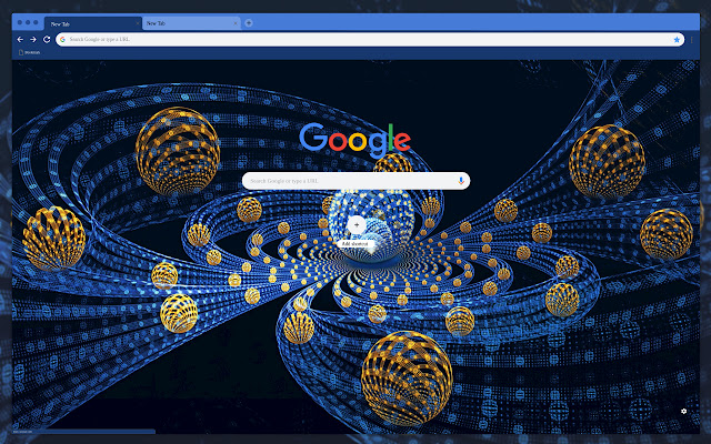 Gold balls abstraction  from Chrome web store to be run with OffiDocs Chromium online