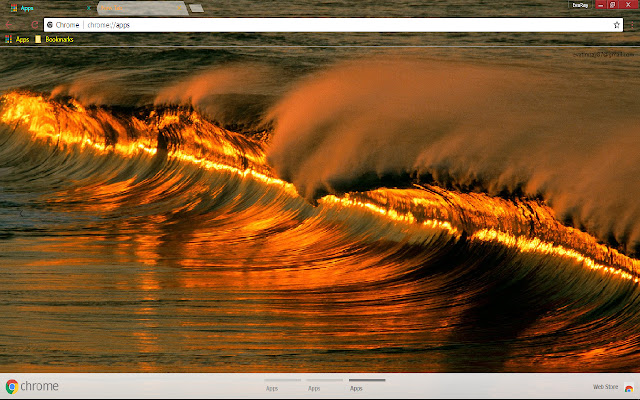 Golden Nature Ocean Thumbbig  from Chrome web store to be run with OffiDocs Chromium online