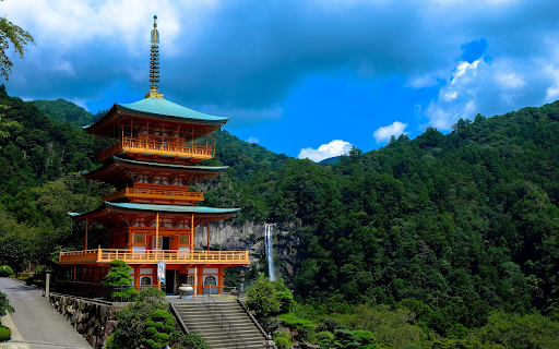 Golden painted temple  from Chrome web store to be run with OffiDocs Chromium online