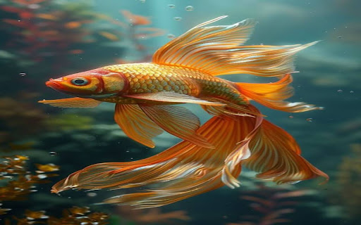 goldfish wallpaper  from Chrome web store to be run with OffiDocs Chromium online