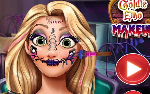 Goldie Emo Makeup Game  from Chrome web store to be run with OffiDocs Chromium online