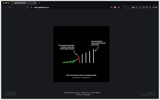 GoLimitless Daily  from Chrome web store to be run with OffiDocs Chromium online
