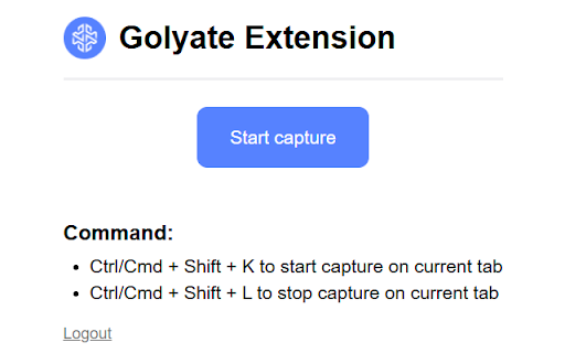 Golyate extension  from Chrome web store to be run with OffiDocs Chromium online