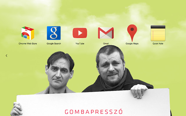 gombapresszo  from Chrome web store to be run with OffiDocs Chromium online