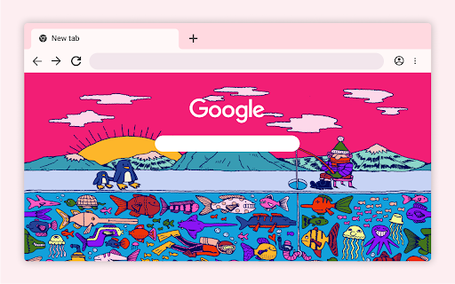 Gone fishing  from Chrome web store to be run with OffiDocs Chromium online