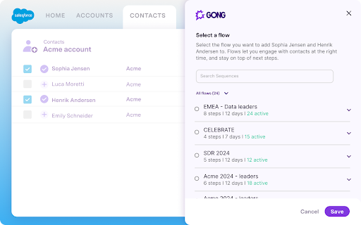 Gong Anywhere  from Chrome web store to be run with OffiDocs Chromium online