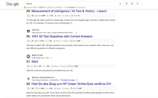 Google 100 Results Non Personalized  from Chrome web store to be run with OffiDocs Chromium online
