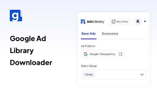 Google Ad Downloader Plus  from Chrome web store to be run with OffiDocs Chromium online