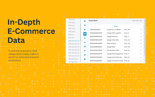 Google Analytics 4 Event Monitor  from Chrome web store to be run with OffiDocs Chromium online