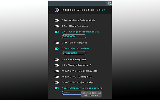 Google Analytics UTILS from Chrome web store to be run with OffiDocs Chromium online Google Analytics UTILS from Chrome web store to be run with OffiDocs Chromium online