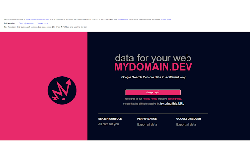 Google Cache Explorer  from Chrome web store to be run with OffiDocs Chromium online
