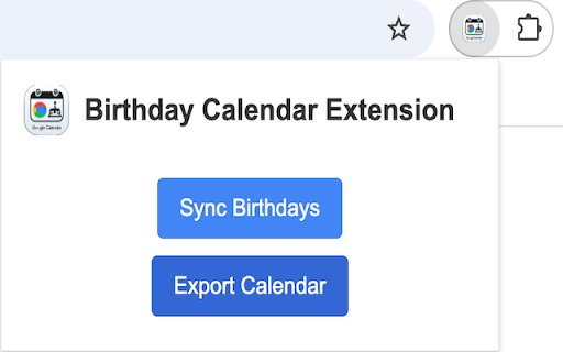 Google Calendar Birthday Reminder  from Chrome web store to be run with OffiDocs Chromium online
