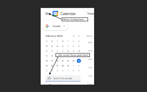 Google Calendar: Focused Search for People  from Chrome web store to be run with OffiDocs Chromium online