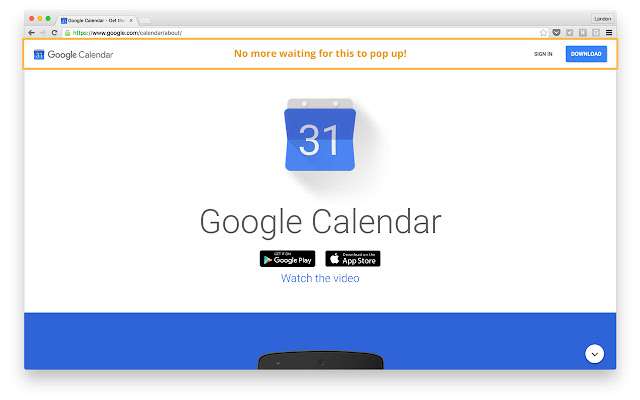 Google Calendar Sign In Delay Fix  from Chrome web store to be run with OffiDocs Chromium online