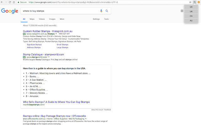 Google Country Switch by SearchRank.io  from Chrome web store to be run with OffiDocs Chromium online