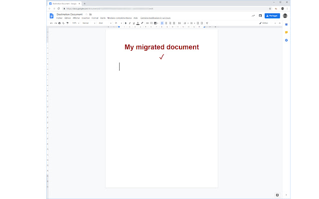 Google Drive Migration Redirector  from Chrome web store to be run with OffiDocs Chromium online