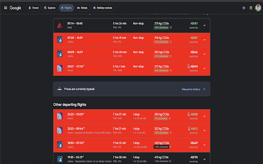 Google flights,highlight boeing 737 max  from Chrome web store to be run with OffiDocs Chromium online