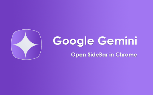 Google Gemini Open SideBar in Chrome  from Chrome web store to be run with OffiDocs Chromium online