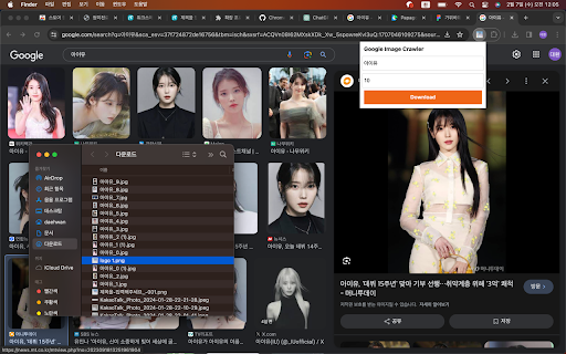 Google Image Crawler  from Chrome web store to be run with OffiDocs Chromium online