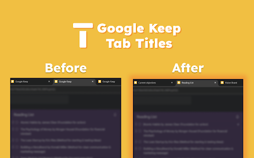 Google Keep Tab Titles from Chrome web store to be run with OffiDocs Chromium online Google Keep Tab Titles from Chrome web store to be run with OffiDocs Chromium online