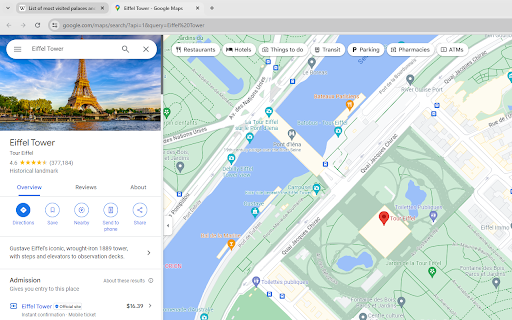 Google Maps QuickFinder  from Chrome web store to be run with OffiDocs Chromium online