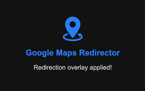 Google Maps Redirector  from Chrome web store to be run with OffiDocs Chromium online
